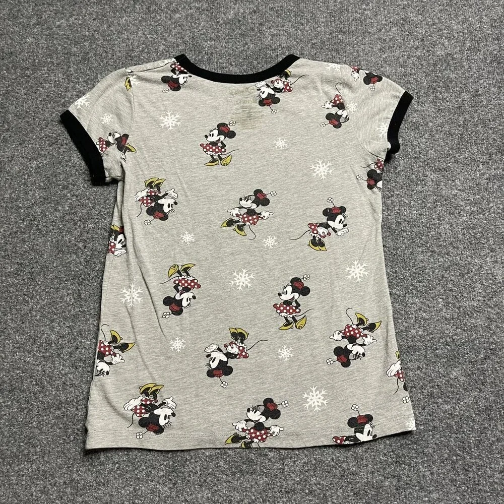 Girls Disney Minnie Mouse Short Sleeve Shirt Size M 10/12 - Picture 3 of 6